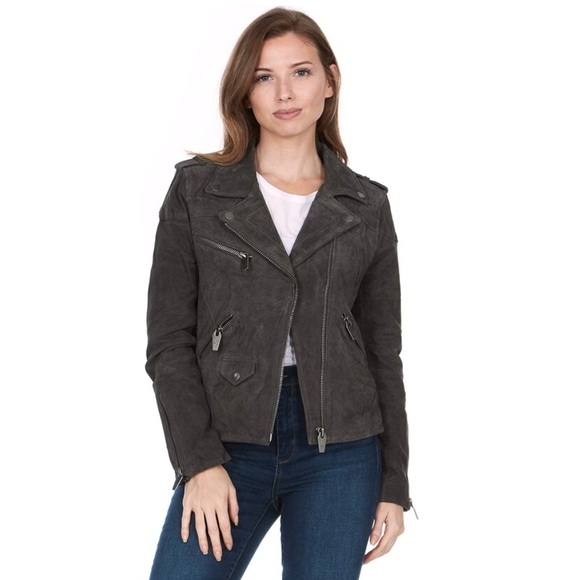 NWT Silent NY Suede Moto Jacket